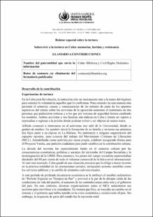 Portada Sobrevivir a la tortura en Cuba: memorias, heridas y resistencia