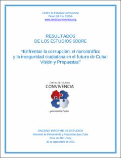 Portada Enfrentar la corrupción, el narcotráfico y la inseguridad ciudadana en el futuro de Cuba: Visión y Propuestas
